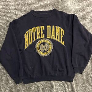 Vintage Notre Dame Crewneck Sweatshirt Men's Large